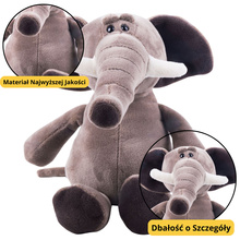Pehme mänguasi Lean Toys elevant iminapaga, 16 cm