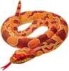 Pehme mänguasi Beppe Snake 13984, punane/oranž