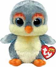 Pehme pingviin TY Fisher, hall, 15,5 cm