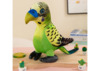 Pehme roheline papagoi maskott Lean Toys, 20 cm