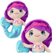 Pehme mänguasi merineitsi Lean Toys, 28 cm, türkiissinine