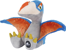 Pehme mänguasi dinosaurus Schmidt Spiele Jurassic World Rebirth Quetzalcoatlus, 42848, 25 cm, sinine/oranž/hall