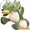Pehme krokodill Lean Toys, 25 cm, roheline