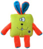 Pehme mänguasi koerale Plaček Be Fun Calypso Square Rabbit, roheline, 17,5 cm