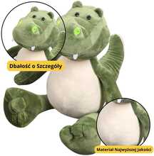 Pehme krokodill Lean Toys, 25 cm, roheline