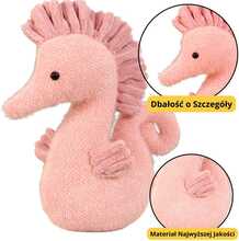 Pehme maskott Lean Toys, armas merihobu, roosa, 25 cm