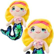 Pehme mänguasi Lean Toys Pluszowa Syrenka, roheline, 30 cm