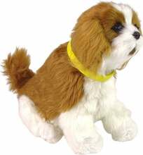 Interaktiivne mängukoer Lean Toys Dog Cavalier, 19 cm, pruun