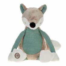 Pehme mänguasi Beppe Fox Axel, helepruun/roheline, 27 cm