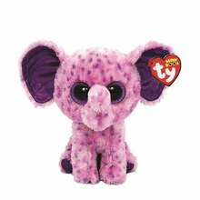 Pehme mänguasi TY Eva Elephant, lilla, 15 cm