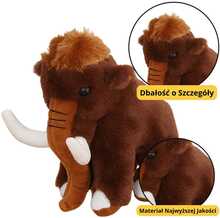 Pehme mänguasi Lean Toys mammut, pruun, 20 cm