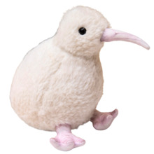 Pehme mänguasi Lean Toys Kiwi lind, valge, 17 cm
