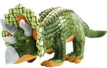 Pehme mänguasi Beppe Triceratops, roheline, 68 cm