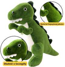 Plüüsist dinosaurus Lean Toys, roheline, 27 cm