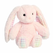 Pehme mänguasi Aurora Rainbow Gingham Bunnies 201030D, roosa, 18 cm