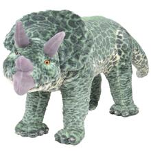 Pehme mänguasi dinosaurus triceratops STATE OF MIND XXL roheline