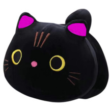 Pehme maskott Lean Toys kass, must, 18 cm
