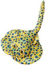 Pehme mänguasi Lean Toys rajos talisman, kollane täpiline, 50 cm