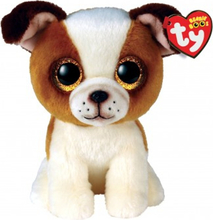 Pehme mänguasi TY Beanie Boos HUGO, pruun ja valge, 15 cm