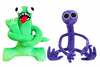 Pehmendatud mänguasjade komplekt HappyJoe Rainbow Friends 7452292, roheline/lilla, 2 tk