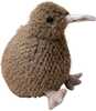 Pehme mänguasi Lean Toys Kiwi Bird, tumepruun, 21 cm
