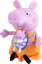 Pehme mänguasi Simba Peppa Pig Mama Pig with Evie, 33 cm, 926-1502