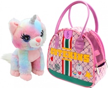 Pehme mänguasi Cutekins Caticorn kandekotiga, 35045, mitmevärviline