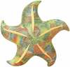 Pehme mänguasi meritäht Lean Toys 16801, kollane/roheline, 45 cm