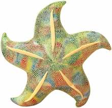 Pehme mänguasi meritäht Lean Toys 16801, kollane/roheline, 45 cm