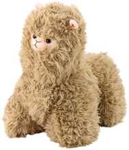Pehme mänguasi laama Lean Toys, pruunikas-kollakas, 40 cm