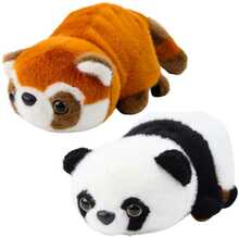Pehme mänguasi Lean Toys panda, punane, 22 cm