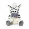 Pehme mänguasi Mg Dystrybucja Mascot The Friend of the Blue Nose - Zebra Zig Zag, 10 cm, valge/hall