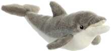 Pehme mänguasi delfiin Aurora Eco Nation, hall, 38 cm