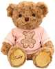 Pehme mänguasi Lean Toys karu, roosa särk, 30 cm