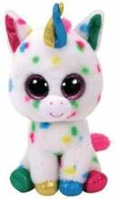 Pehme mänguasi ükssarvik TY Beanie Boos Unicorn Harmonie, 15 cm, valge/värviline