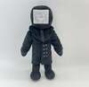 Pehme mänguasi HappyJoe Skibidi Toilet, TV Man, 25 cm, must