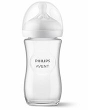 Klaasist lutipudel Philips Avent Natural, 240 ml, SCY933/01