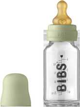 Klaasist lutipudel BIBS Baby Glass Bottle 110 ml, Sage