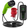Mobiilne elektriauto laadija Qoltec Mobile EV Charger, 2in1 Type2, 11 kW, 3 faasi, CEE 5 PIN, LCD, 5 m
