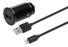 Autolaadija DELTACO USB-CAR130, 1 x USB-A, 2.4 A, 12 W, must
