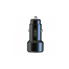 Autolaadija XO Design CC42, 1 x USB, 1 x USB-C, 38 W, must