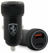 Autolaadija Ferrari FECCMENK, PD-QC 3.0, 36 W, must