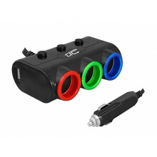 Autolaadija Lamex LXAS8, 2 x USB, 1.2 A, must