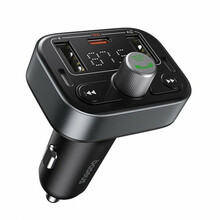 FM-saatja Baseus S-09 Pro, Bluetooth 5.3, 2 x USB + USB-C, must