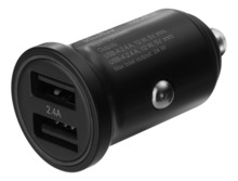 Autolaadija DELTACO USB-CAR127, 2 x USB-A, 24 W, must