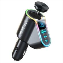 Autolaadija Joyroom JR-CL21, 4in1, 2 x USB-C, 1 x USB, 150 W, must