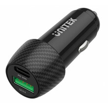Autolaadija Unitek P1400A, USB/USB-C, 38 W, must