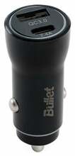 Autolaadija Bullet BCCUSBCN, USB/USB-C, 2.4 A, 12 W, must