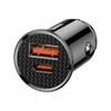 Autolaadija Baseus Circular CCALL-YS01, USB/USB-C, 30 W, must