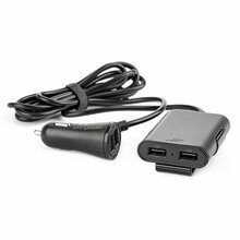 Autolaadija Amio AMIO-01986, 4 x USB Type-A, must
